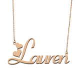 Custom Name Stainless Steel Necklace Charm Jewelry For Kids