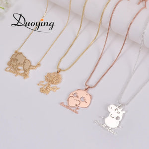 Children's Drawing Cartoon Figure Necklace