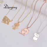 Children's Drawing Cartoon Figure Necklace