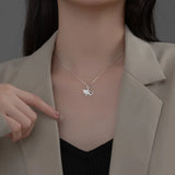 925 Sterling Silver Ginkgo Shell Necklace Pendant