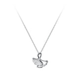 925 Sterling Silver Ginkgo Shell Necklace Pendant