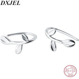 925 Silver Leaf Stud Earrings for School Girls