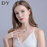 925 Sterling Silver Pendant Sapphire Nano Stone Round Classic Pendant