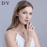 925 Sterling Silver Pendant Sapphire Nano Stone Round Classic Pendant