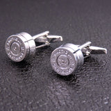 Men's Copper Silver Bullet Cufflinks French Cufflinks