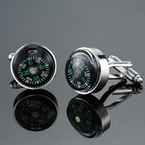 High-Grade Compass Cufflinks for Men's French Shirt