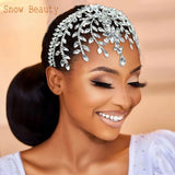 Crystal Bridal Head Chain Tiara Wedding Party Accessory