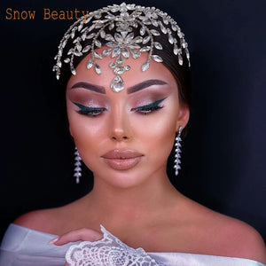 Crystal Bridal Head Chain Tiara Wedding Party Accessory