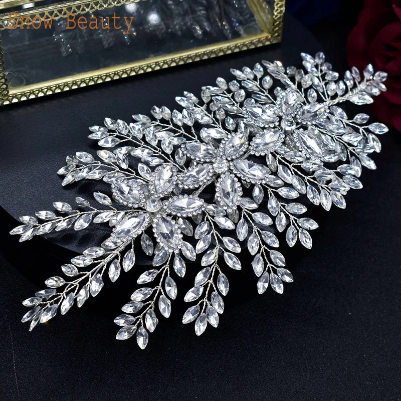Rhinestone Wedding Headpiece Bridal Jewelry Bride Headwear Hair Accessory