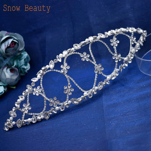 Rhinestone Bridal Headpiece Crown Wedding Hair Accessory for Women