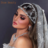 Rhinestone Bridal Headpiece Crown Wedding Hair Accessory for Women