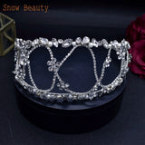Rhinestone Bridal Headpiece Crown Wedding Hair Accessory for Women