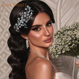 Bride Hairpins Tiaras Wedding Heapdiece Jewelry Women Hair Comb Clips