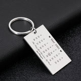 Dad Father Keychain from Daughter Fathers Birthday Gift for Daddy