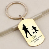 Football Dad Fan Love Keychain Personalized Gift