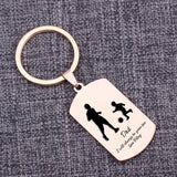 Football Dad Fan Love Keychain Personalized Gift