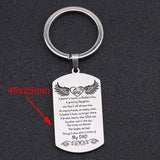 Dad Memorial Gift Stainless Steel Keychain Well-made