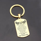 Dad Memorial Gift Stainless Steel Keychain Well-made