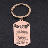 Dad Memorial Gift Stainless Steel Keychain Well-made
