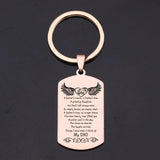 Dad Memorial Gift Stainless Steel Keychain Well-made