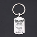 Dad Memorial Gift Stainless Steel Keychain Well-made