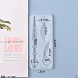 Dagger Defense Sword Crystal Pendant Keychain Silicone Mold