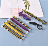 Dagger Defense Sword Crystal Pendant Keychain Silicone Mold