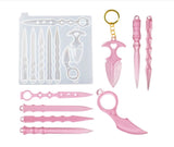 Magic Wand Silicone Keychain Resin Tools