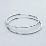 925 Sterling Silver Big Hoop Earrings Women