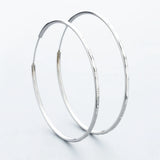 925 Sterling Silver Big Hoop Earrings Women