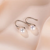Daifuni 6MM Freshwater Pearl Earrings, 925 Sterling Silver Jewelry