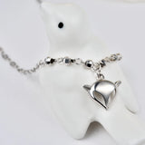 Daifuni 925 Silver Beach Anklet Bracelet Women Fox Pendant