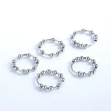 Daifuni 925 Silver Fidget Bead Ring - Anti Stress Anxiety Style Lady Gift