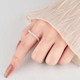 Daifuni 925 Silver Spin Beads Rings For Women Stress Relief Lady Jewelry