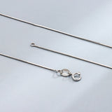 Daifuni 925 Sterling Silver Snake Chain Necklace 1MM