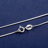 Daifuni 925 Sterling Silver Snake Chain Necklace 1MM