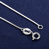 Daifuni 925 Sterling Silver Snake Chain Necklace 1MM