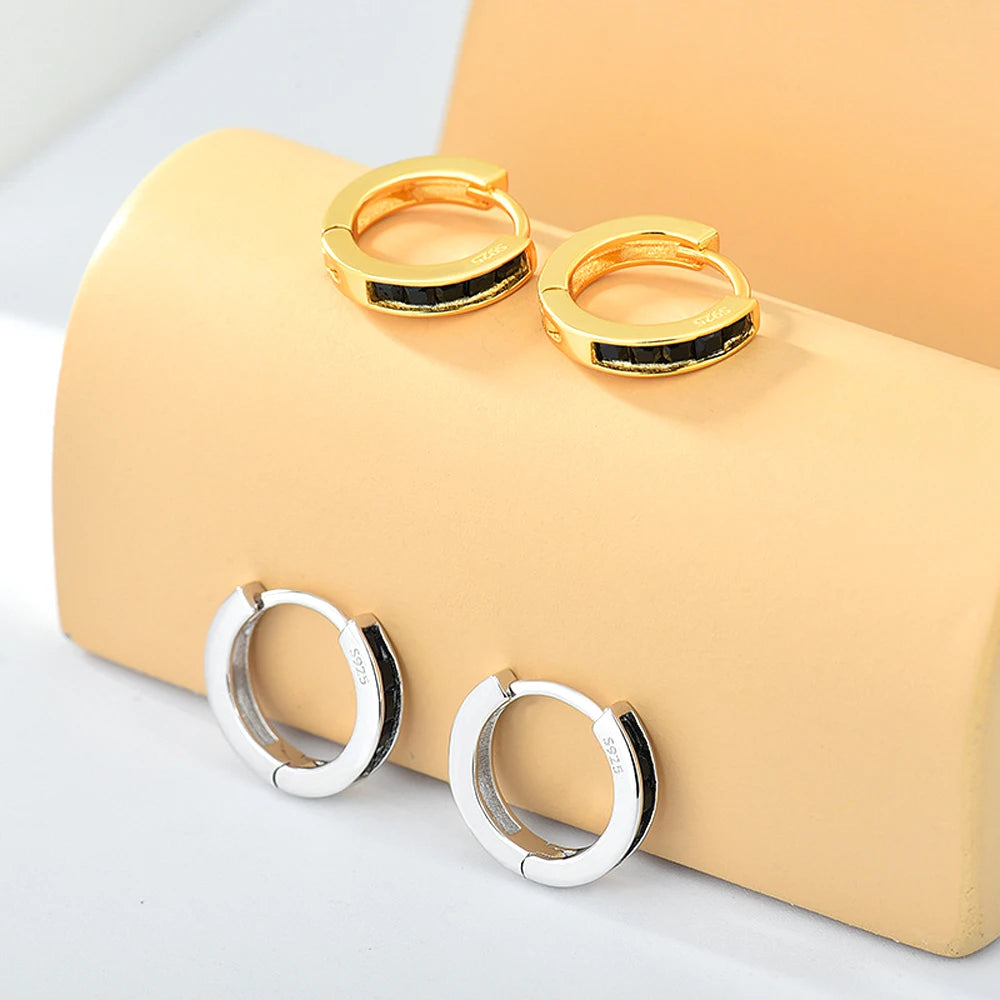 Daifuni 925 Silver Big U Oval Earrings Vintage Geometric Wild Jewelry Gift