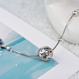 Bohemian 925 Sterling Silver Heart Anklets for Women