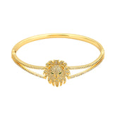 Daihe 18K Plated Lion Bracelet Women Adjustable 5A Cubic Zircon Copper Bangles