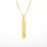 Love Pendant Necklace Women Lucky Zircon Copper Necklace