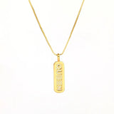 Love Pendant Necklace Women Lucky Zircon Copper Necklace