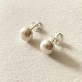925 Silver Shell Pearl Stud Earrings For Women Earring Silver 925 Jewelry
