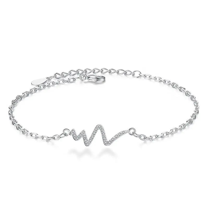 Cross-Lightning Girls Bracelets with Electrocardiogram Decoding