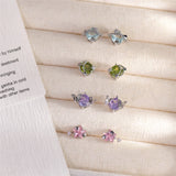 Small Delicate Butterfly Girl Starry Sky Series Pink Star Zircon Nail Jewelry