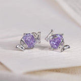 Small Delicate Butterfly Girl Starry Sky Series Pink Star Zircon Nail Jewelry