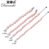 Baroque Pearl Bracelet 925 Silver Clasp Women