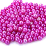 10PCS AA 6-8mm Rose Red Freshwater Pearls No Hole DIY Beads Jewelry Making