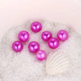10PCS AA 6-8mm Rose Red Freshwater Pearls No Hole DIY Beads Jewelry Making