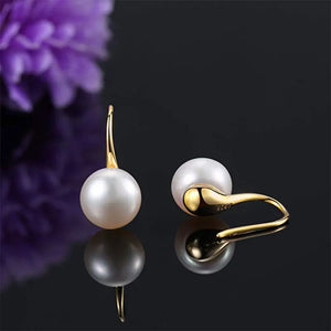 8-9mm Freshwater Pearl Earrings 925 Sterling Silver Studs